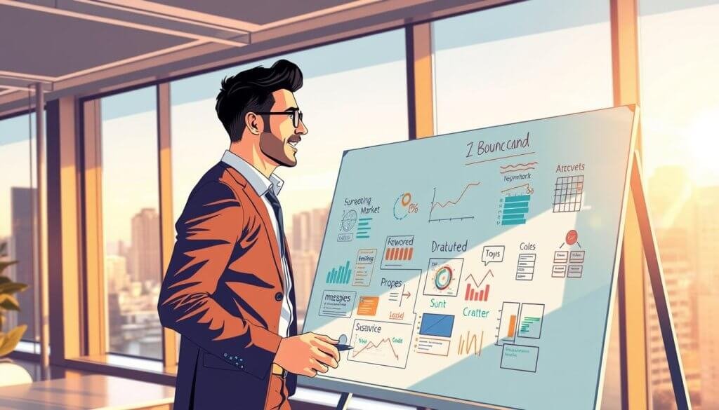 A dynamic illustration representing "bounce and grind messaging" in a business context. Foreground features two professionals, a man and a woman, engaged in animated discussion at a whiteboard filled with colorful charts and keywords reflecting a messaging strategy. In the middle ground, a sleek office environment with large windows allowing natural light to pour in, illuminating the workspace. Background shows a cityscape, symbolizing the bustling market landscape. The atmosphere is energetic and collaborative, embodying the concept of refining outreach strategies. Soft, warm lighting enhances a sense of focus and creativity. Angle should capture the vibrancy of teamwork, highlighting both figures' enthusiastic expressions in smart business attire, actively brainstorming and strategizing. No text or logos present in the image. A dynamic illustration representing "bounce and grind messaging" in a business context. Foreground features two professionals, a man and a woman, engaged in animated discussion at a whiteboard filled with colorful charts and keywords reflecting a messaging strategy. In the middle ground, a sleek office environment with large windows allowing natural light to pour in, illuminating the workspace. Background shows a cityscape, symbolizing the bustling market landscape. The atmosphere is energetic and collaborative, embodying the concept of refining outreach strategies. Soft, warm lighting enhances a sense of focus and creativity. Angle should capture the vibrancy of teamwork, highlighting both figures' enthusiastic expressions in smart business attire, actively brainstorming and strategizing. No text or logos present in the image.
